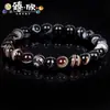 Pulseira de Ágata Multicolorida Disponível 19cm 8mm Vermelho Rosa Lápis Lazúli Ágata Envolvida em Fio Pulseira de Casal Joia para Mão Fábrica Atacado