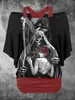 Camiseta Transfronteiriça Estampada com Caveira Digital 3D AliExpress Mais Vendida Camisa Básica de Manga Curta Roupa Externa de Primavera Feminina Camisa de Manga Curta