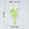 Ramo pequeño de flores artificiales de plástico accesorios de flores falsas material de decoración para tocado de crisantemo estrella DIY corsage flor de mano