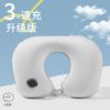 Almohada inflable en forma de U para el cuello, soporte para el cuello, almohada de viaje, almohada cervical portátil en forma de U, almohada de avión, venta al por mayor