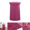 Fundas Elásticas para Mesa Cuidadosamente Seleccionadas para Bodas, Mesas de Cóctel de Hotel, Mesas Redondas Altas Transfronterizas, Faldas de Mesa Elásticas Decorativas Anti-Pilling
