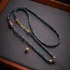 Cuerda Trenzada Pura Hecha a Mano de Xizang Cuerda para Colgante Thangka Marca Buda Cordón Cuerda para Collar de Cera de Abeja Cuerda para Colgante de Alta Calidad Estilo Étnico