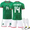 2526 Uniforme de Fútbol Local de México Jersey de Hernández 14 Traje de Uniforme de Equipo Loserano de Álvarez