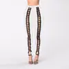 Leggings Sexys Europeos y Americanos de Maíz para Mujer con Tirantes Ajustados Estrechos que Muestran la Pierna y Cadera Adelgazantes Tipo Lápiz Talla Grande