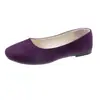 Zapatos Planos de Moda Cuadrados para Primavera y Otoño 2026 para Mujer Estilo Coreano Gamuza Boca Baja Zapatos de una Sola Pieza Zapatos de Mujer Talla Grande Exportación 4243