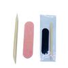 Set de Manicura Desechable con Palitos de Madera para el Cuidado de las Uñas, Set de Herramientas de Dos Piezas para Manicura, de Madera y Ecológico