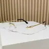 Novos Óculos de Sol Fashion Diamante Sem Aro com Armação de Metal, Óculos de Alta Qualidade, Óculos Retrô Poligonais de Armação Pequena