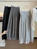 Calça cropped de cintura alta com cordão, perna larga, estilo casual coreano e japonês para mulheres, nova coleção de outono, calça de moletom casual solta e modeladora