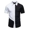 2026 Comercio Exterior Transfronterizo Verano Amazon Nueva Talla Europea Moda Masculina Colorido de Moda Camisa Casual de Manga Corta para Hombre