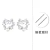 Aretes de Perla de Agua Dulce con Lazo y Flores Estilo Hada de Lujo Ligero para Mujer, Versátiles Aretes de Zirconia de Plata de Ley S925