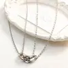 Colar de Coroa Personalizado Tendência Nova Estilo Coreano Corrente de Clavícula em Aço Titânio Modelo Feminino Fashion Suprimento Direto do Fabricante Original a Preço Especial