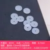 Goma de silicona suave ultrafina con perla, anti-fricción, collar, pulsera, espaciador, pulsera, cristal de ágata transparente, texto, juego, DIY
