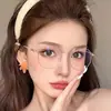 Gafas de Prescripción Multi-Marco Color Oro Rosa para Mujer, Personalizables con Graduación, Luz Azul Anti-Azul, Poligonales, Reductoras de Edad, Adelgazantes, Gafas Sin Graduación, Transfronterizo