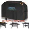 Funda para parrilla de barbacoa exterior, funda para lluvia para estante de barbacoa exterior, funda impermeable, funda parasol, funda protectora