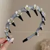 Faixa de cabelo versátil tipo pente Maillard, vintage e sofisticada, não aperta o cabelo, nova faixa de cabelo estilo coreano 2026 para mulheres