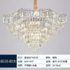 Lustre longo de cristal multicamadas ondulado, luxo leve, adequado para loft de pé-direito duplo, villa e salão grande, luminária oca de ferro