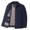 Chaqueta de Invierno Cálida de Plumas de Ganso para Hombre Chaqueta de Plumas Desmontable Cálida para Hombre de Mediana Edad y Personas Mayores Negocios Ligeros para Hombre