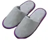 Pantuflas desechables de forro polar de coral de alta calidad, el mismo estilo que se usa en cadenas hoteleras y casas de huéspedes reconocidas, engrosadas y antideslizantes, disponibles para venta al por mayor