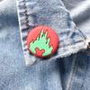 Bonito desenho animado Mickey cabeça broche bolsa de joias emblema decoração remendo DIY cola macia espinho agulha roupas acessórios