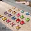 Celebridad Cibernética Dibujo Animado Tortuguita Color Tamaño Pequeño Tortuga Linda Hielo a Través Color Gelatina Resina Uña Diamante Accesorios de Joyería Pequeña