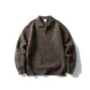Suéter de Punto de Alta Gama con Cuello Polo de Diseñador para Hombres y Mujeres, Suéter de Punto Jacquard Personalizado Estilo Old Money