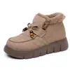 Sapatos Femininos Botas de Neve de Inverno Dropshipping Transfronteiriço Novos Sapatos de Algodão Casuais Plus Veludo Espessado Quente Antiderrapante Sapatos Femininos