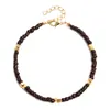 Joyería Transfronteriza Europea y Americana, Tobillera de Playa de Cuentas Pequeñas Multicolor Moderna y Sencilla, Joyería para el Pie Tejida a Mano con Cordón Personalizada