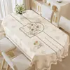 Toalha de Mesa Oval para Jantar, Não Lavável, À Prova de Óleo, Impermeável, Resistente ao Calor, Novo Modelo 2026, Luxo Leve, Sensação de Alta Qualidade, Toalha de Mesa para Mesa de Centro de Sala de Estar