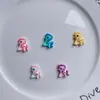 Dibujos Animados Pony Pony Resina Pequeños Accesorios DIY Gel de Crema Hecho a Mano Casero Accesorios para el Cabello Tarjetas para el Cabello Material para Carcasas de Teléfono Móvil