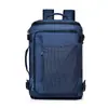 Mochila de negocios negra de gran capacidad para ir al trabajo, visitar clientes, viajes de negocios y llevar un portátil; mochila impermeable