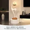 Lámpara de Pie Ornamental Artística, Sala de Estar de Lujo Ligero, Lámpara de Mesita de Noche Moderna Simple de Gama Alta para Dormitorio, Artículo de Decoración para el Hogar