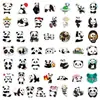 50 adesivos de panda fofos desenho animado tesouro nacional recompensa infantil expressão adesivos decorativos à prova d'água para Copo d'água Caderno