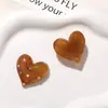Adorno Adhesivo de Resina con Corazón de Amor Degradado Semitransparente de Lunares de Colores para Pendientes DIY Accesorios para el Cabello Accesorios para Crocs