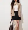 "Bk Areia Macia" Jaqueta Suéter de Tricô de Alta Qualidade Estilo Old Money para Mulheres, Cardigan Estilo Ro Preguiçoso Emagrecedor