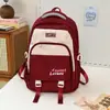 Mochila de estilo ins nuevo 2025 para estudiantes de primaria de tercer a sexto grado, estilo japonés, color de contraste, alta calidad, mochila para estudiante de secundaria