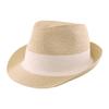 Sombrero de Protección Solar de Verano Transfronterizo con Ala Ancha para Vacaciones en la Playa y la Costa, Sombrero de Paja Jazz Estilo Británico, Sombrero de Ala Corta para Pareja