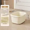 Cubeta para Baño de Pies Uso Doméstico Engrosada y Elevada con Ruedas Cubeta Portátil para Baño de Pies Aislamiento Sobre la Pantorrilla Masaje Cubeta para Lavar Pies Lavabo para Lavar Pies