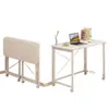 Mesa pequeña plegable portátil para el hogar, mesa de estudio para dormitorio, escritorio simple para estudiantes, escritorio de oficina, mesa de computadora, mesita de noche