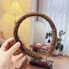 Arco de Cabelo DIY Base Embrião Pelúcia Semiacabado Faixa de Cabelo Feminina Outono e Inverno Enfeite de Cabeça Cor Doce Feito à Mão Fivela de Cabeça Enfeite de Cabeça Veludo Teddy