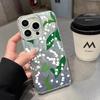 Ins Influencer Elige Estuche para iPhone 15 Pro de Lirio del Valle Fresco para Mujeres, Estuche Duro de PC Anti-Caídas Iphone18Pro