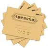 Libro de Registro de Uso del Vehículo, Libro de Registro de Registro de Vehículo de Unidad de Empresa, Libro de Registro, Personalización de Fábrica