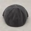Boina de cuero japonesa para niños, estilo artístico retro de otoño, para pintores, de estilo nicho, combinable con todo, para trabajo a tono.