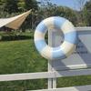 Nuevo anillo de natación retro danés para niños, anillo inflable a rayas para axilas de bebé, anillo de natación grueso para adultos, venta al por mayor