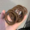 Elástico de Cabelo Básico Preto com Alta Elasticidade e Durabilidade, Adequado para Penteados de Coque, Faixa de Cabelo Estilo Coreano para Meninas