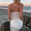 Comércio Exterior Nova Roupa Sexy Feminina Estilo Europeu e Americano Lantejoulas Borda Crua Roupa de Banho Tomara-que-caia Férias na Praia Su4162