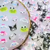 Accesorios de arte para uñas Sanrio My Melody de moda, esmalte de uñas de dibujos animados Kuromi transparente como el hielo y decoraciones para fundas de teléfono de resina