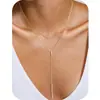 Amazon Europeia e Americana Novo Produto Colar em Forma de Coração e Y Corrente de Clavícula em Camadas da Moda em Cobre Presente de Festival Joias Femininas