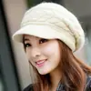 2025 Novo Chapéu de Tricô com Pelo de Esquilo Feminino Inverno Quente Anti-frio Slouchy Chapéu Estilo Coreano Versátil Afina o Rosto Chapéu de Lã