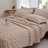 Manta de tafetá de camada única transfronteiriça, manta de fleece de coral para todas as estações, manta para ar condicionado de casa e escritório, manta pequena para presente de pet