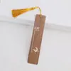 Marcadores de Madera Estilo Zen Chino, Regalos Pequeños Culturales y Creativos Personalizados, Souvenirs de Viaje, Marcadores Literarios Estilo Antiguo de Secuoya